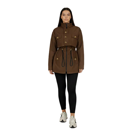 Brown Waterproof Fur-Lined Parka