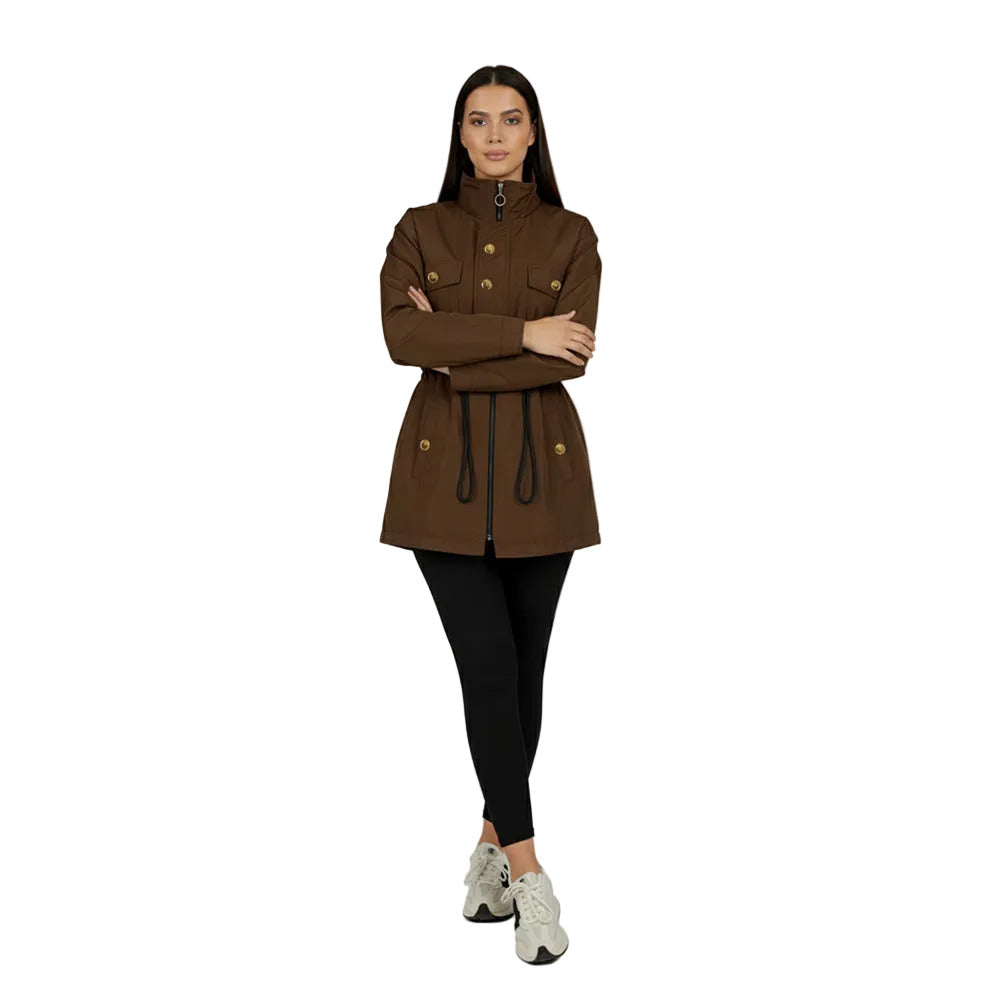 Brown Waterproof Fur-Lined Parka