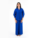 Royal Blue Oversize Linen Set