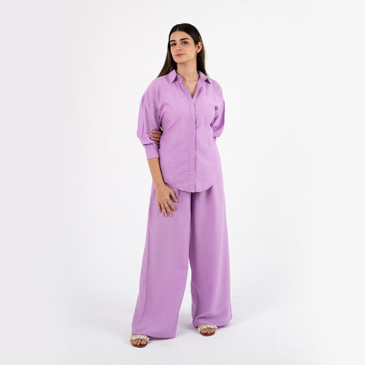 Lavender Oversize Linen Set