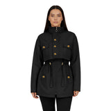 Black Waterproof Fur-Lined Parka
