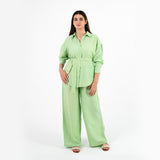 Light Green Oversize Linen Set