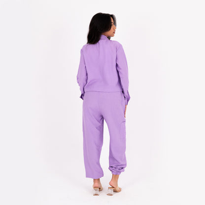 Lavender Baggy Linen Set