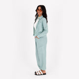 Mint Baggy Linen Set