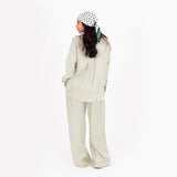 Pistachio Oversize Satin Set