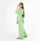 Light Green Oversize Linen Set
