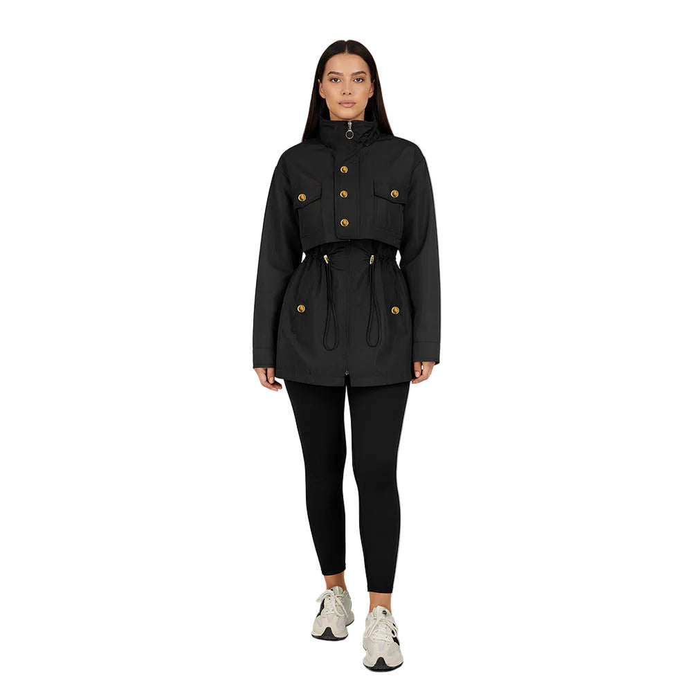 Black Waterproof Fur-Lined Parka