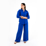 Royal Blue Oversize Linen Set