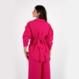 Fuchsia Oversize Linen Set