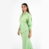 Light Green Oversize Linen Set