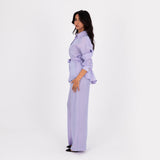 Lavender Oversize Satin Set