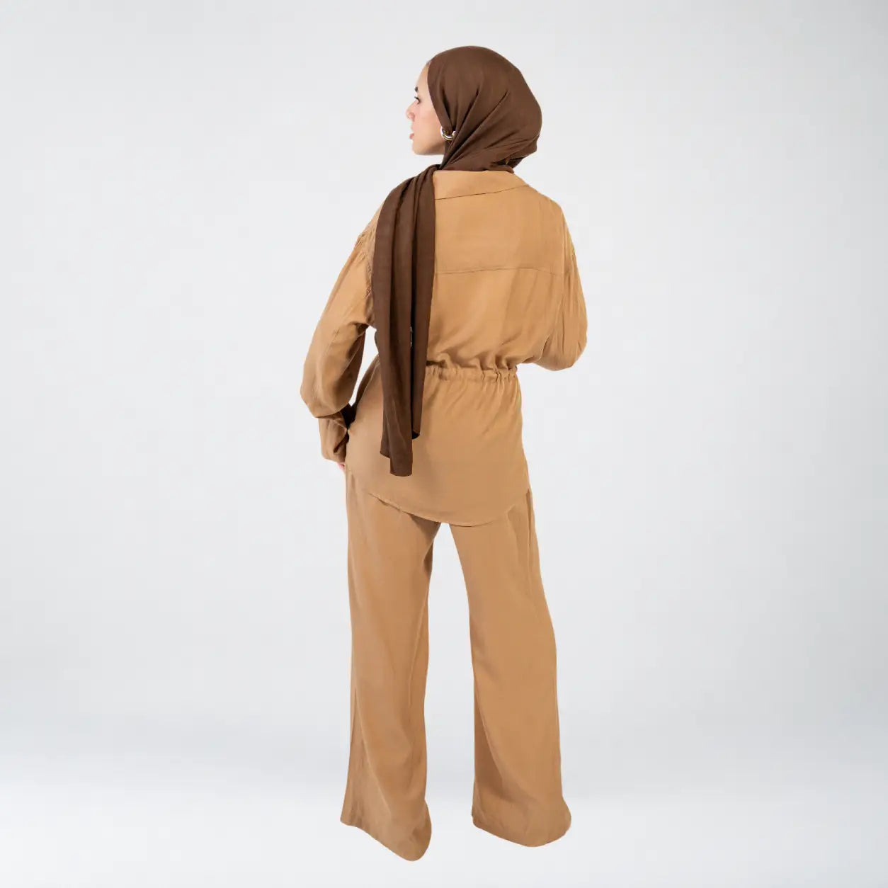 Beige Voile Button Set