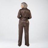 Brown Wrinkled Chic Set