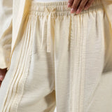 Yellow Linen Striped Set