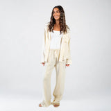 Yellow Linen Striped Set